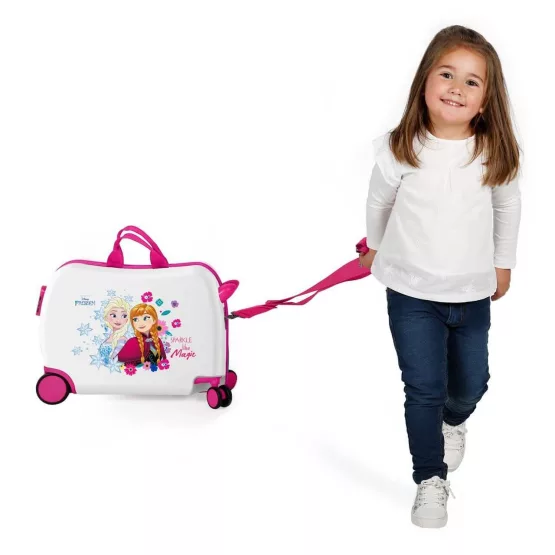 Maleta Infantil 2 Ruedas Multidireccionales Sparkle Frozen Rosa 2429861 - Imagen 7