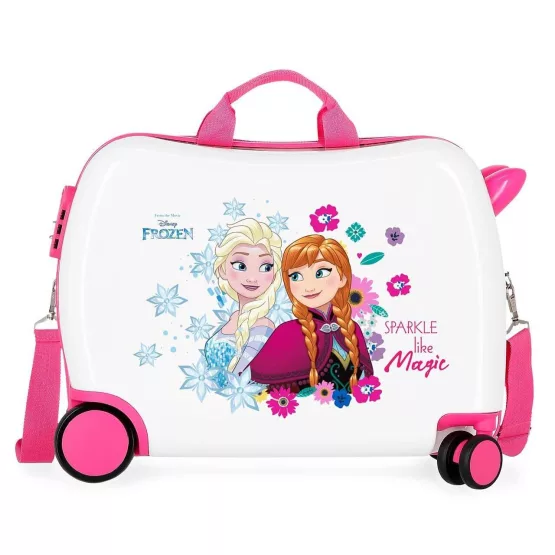 Maleta Infantil 2 Ruedas Multidireccionales Sparkle Frozen Rosa 2429861