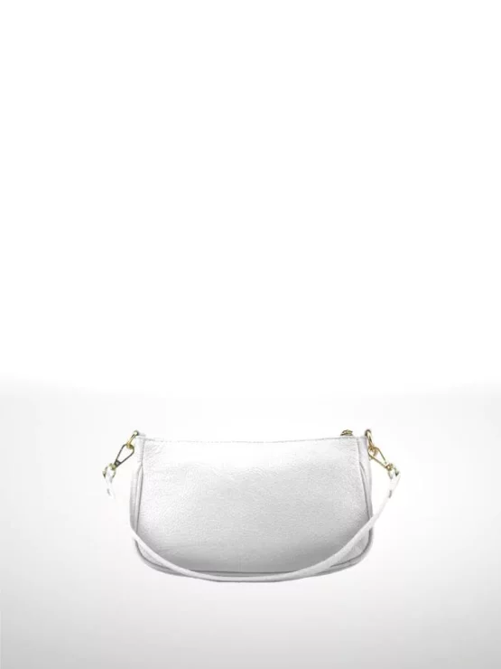 Bolso Bandolera Piel Blanco Lalabel Italians 230233