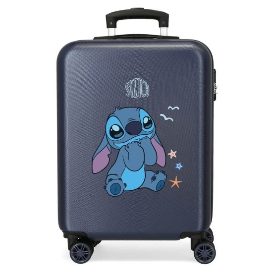 Maleta De Cabina Excited Stitch Azul Marino 4371142