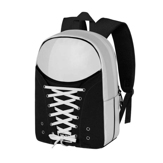 Oh My Pop Black Mochila Sneakers, Negro 07220