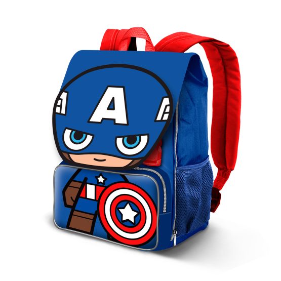 Marvel Capitán América Glory Mochila Pequeña Expandible EXP, Azul 07336