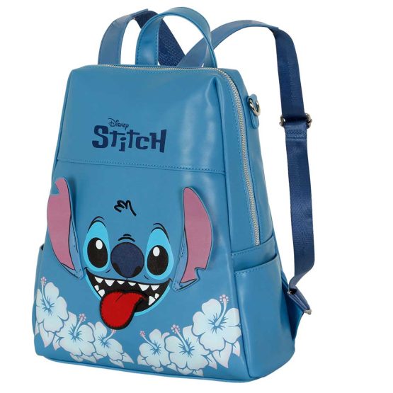 Disney Lilo y Stitch Tongue Mochila Shield, Azul 07402