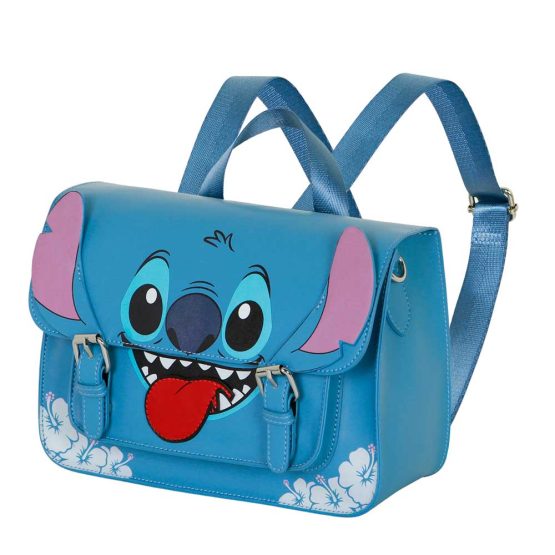 Disney Lilo y Stitch Tongue Bolso-Mochila Satchel, Azul 07403