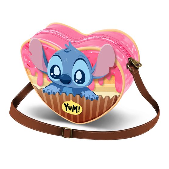 Disney Lilo y Stitch Muffin Bolso Corazón Casual, Rosa 07619