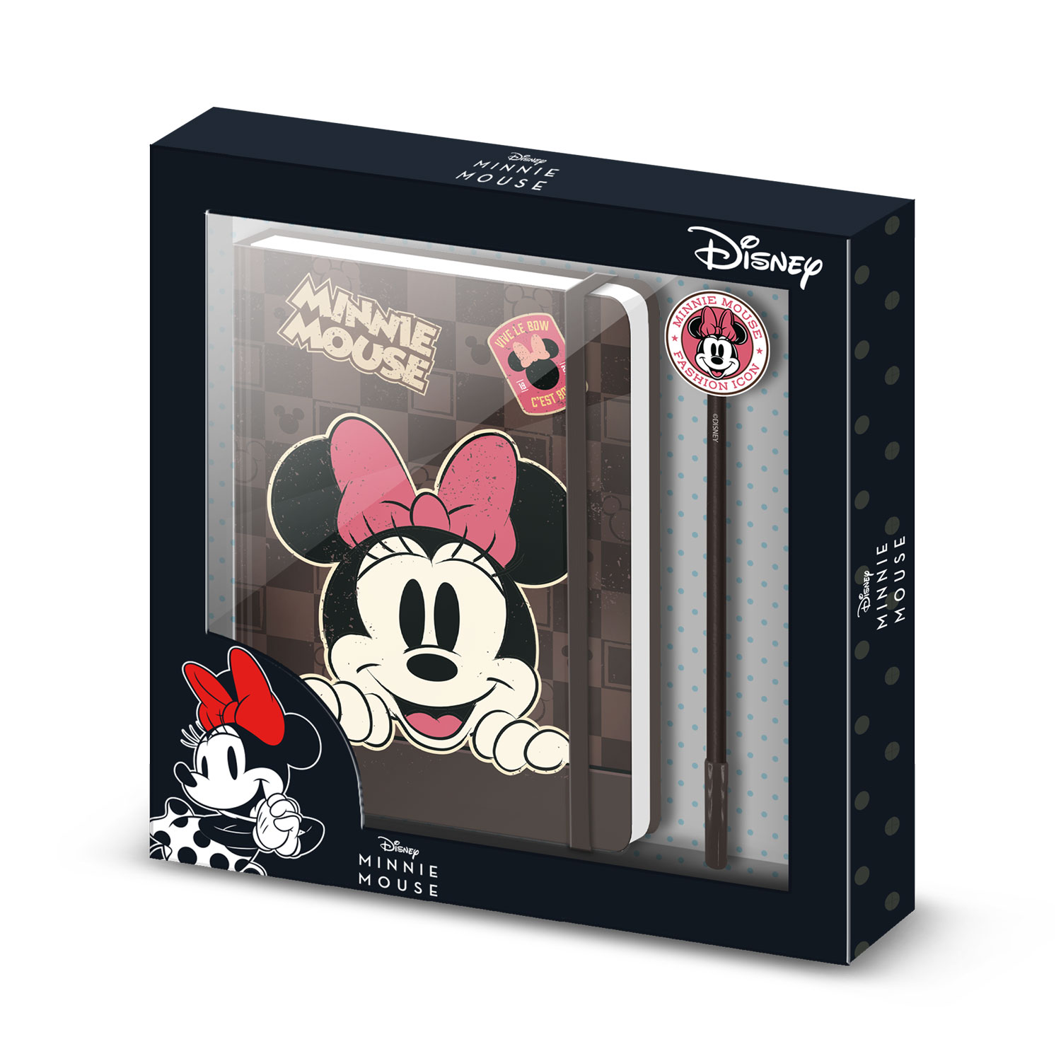 Disney Minnie Mouse Journey Caja Regalo con Diario y Bolígrafo Fashion