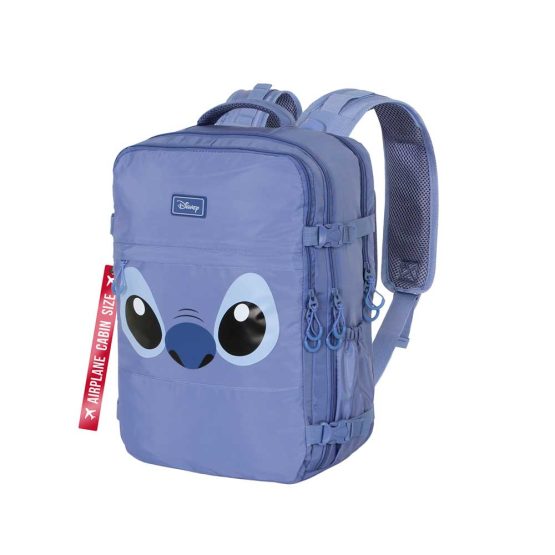 Disney Lilo y Stitch Face Mochila Mercury Viaje Cabina Avión 40x20x25cm, Azul 07962