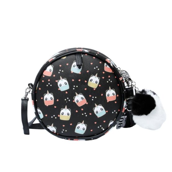 Oh My Pop Pandicorn Bolso Redondo Pequeño, Negro 37799 - Imagen 3