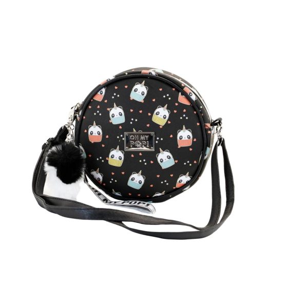 Oh My Pop Pandicorn Bolso Redondo, Negro 37835