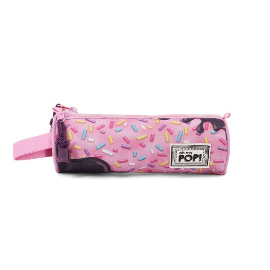 Oh My Pop Sprinkles Estuche Portatodo Cilindro Triple, Rosa 37895