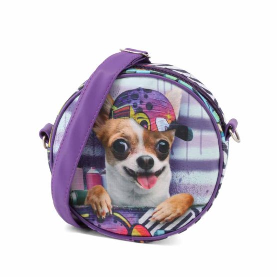 Karactermania Krazymals Chihuahua Bolso Redondo, Lila 38611