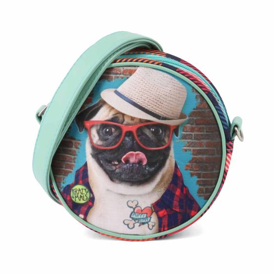 Karactermania Krazymals Pug Bolso Redondo, Marrón 38622