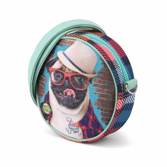 Karactermania Krazymals Pug Bolso Redondo, Marrón 38622 - Imagen 2