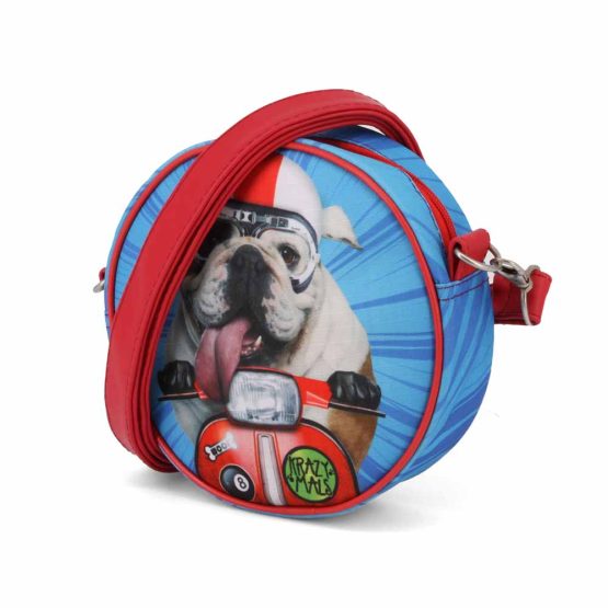 Karactermania Krazymals Bulldog Bolso Redondo, Azul 38775 - Imagen 2