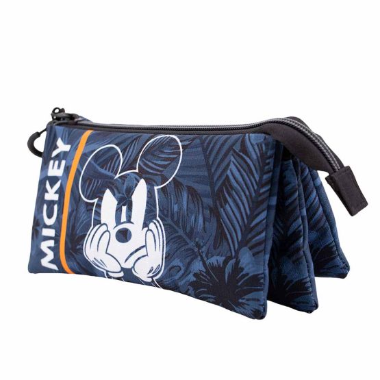 Disney Mickey Mouse Blue Estuche Portatodo Triple HS, Azul Oscuro 02360 - Imagen 2