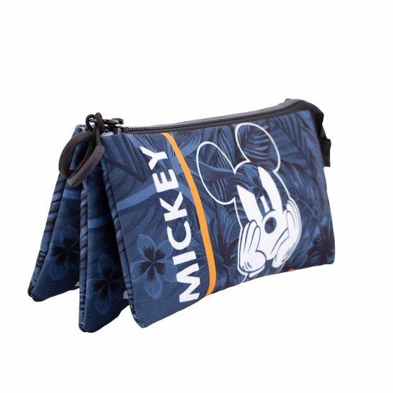 Disney Mickey Mouse Blue Estuche Portatodo Triple HS, Azul Oscuro 02360 - Imagen 3