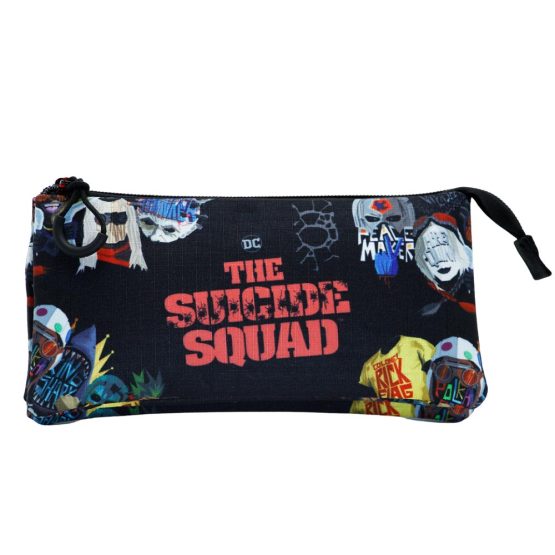 DC Comics Escuadrón Suicida Taskforce Estuche Portatodo Triple HS, Negro 02919