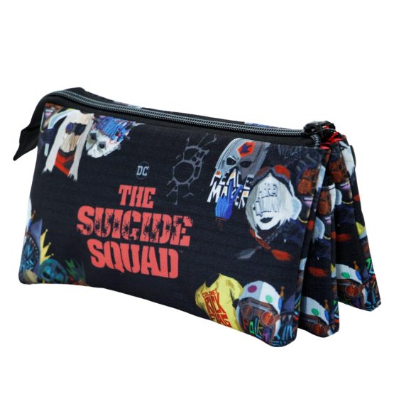 DC Comics Escuadrón Suicida Taskforce Estuche Portatodo Triple HS, Negro 02919 - Imagen 3