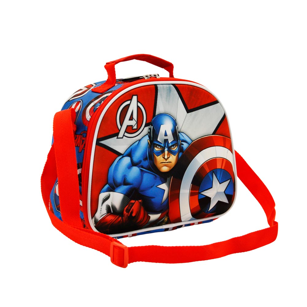 Marvel Capitán América Gravity Bolsa Portamerienda 3D