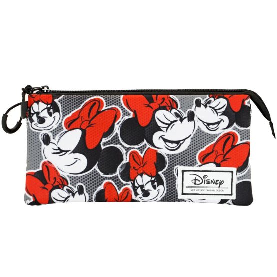 Disney Minnie Mouse Lashes Estuche Portatodo Triple FAN, Rojo 03472 - Imagen 2