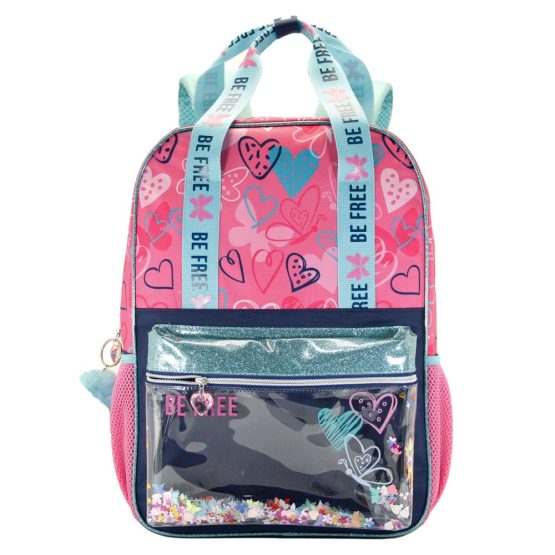 Oh My Pop Be Free Mochila Glitter, Rosa 04167 - Imagen 2