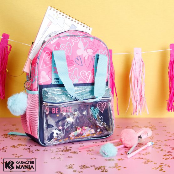 Oh My Pop Be Free Mochila Glitter, Rosa 04167 - Imagen 5