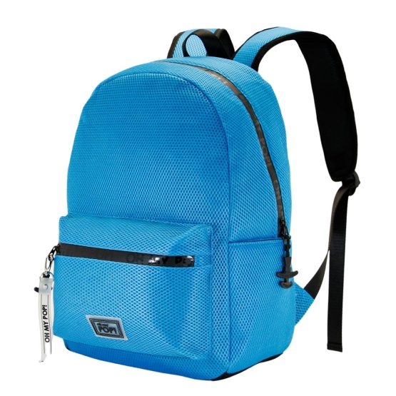 Oh My Pop Cyan Neon Mochila Mesh, Azul 04174