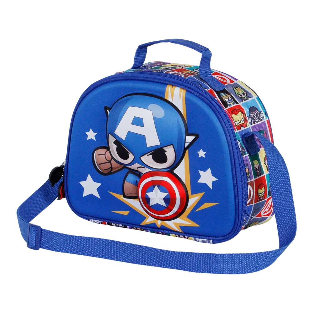 Marvel Capitán América Punch Bolsa Portamerienda 3D