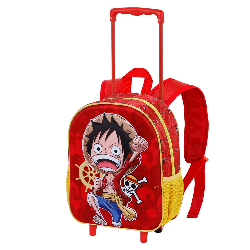 One Piece Luffy Mochila 3D con Ruedas Pequeña