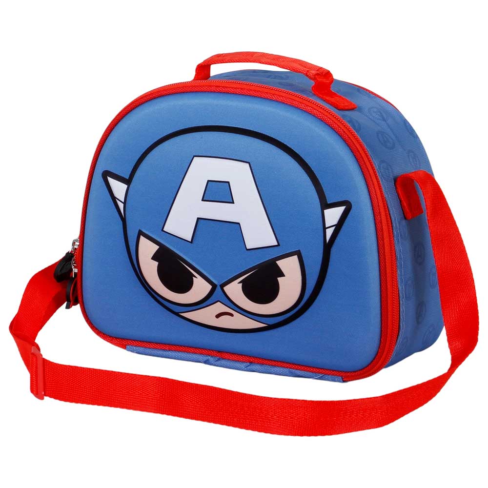 Marvel Capitán América Bobblehead Bolsa Portamerienda 3D