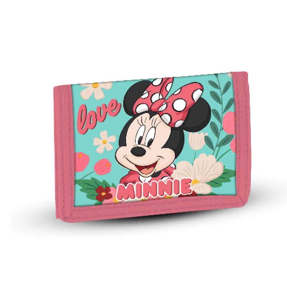 Disney Minnie Mouse Garden Green Billetero Velcro