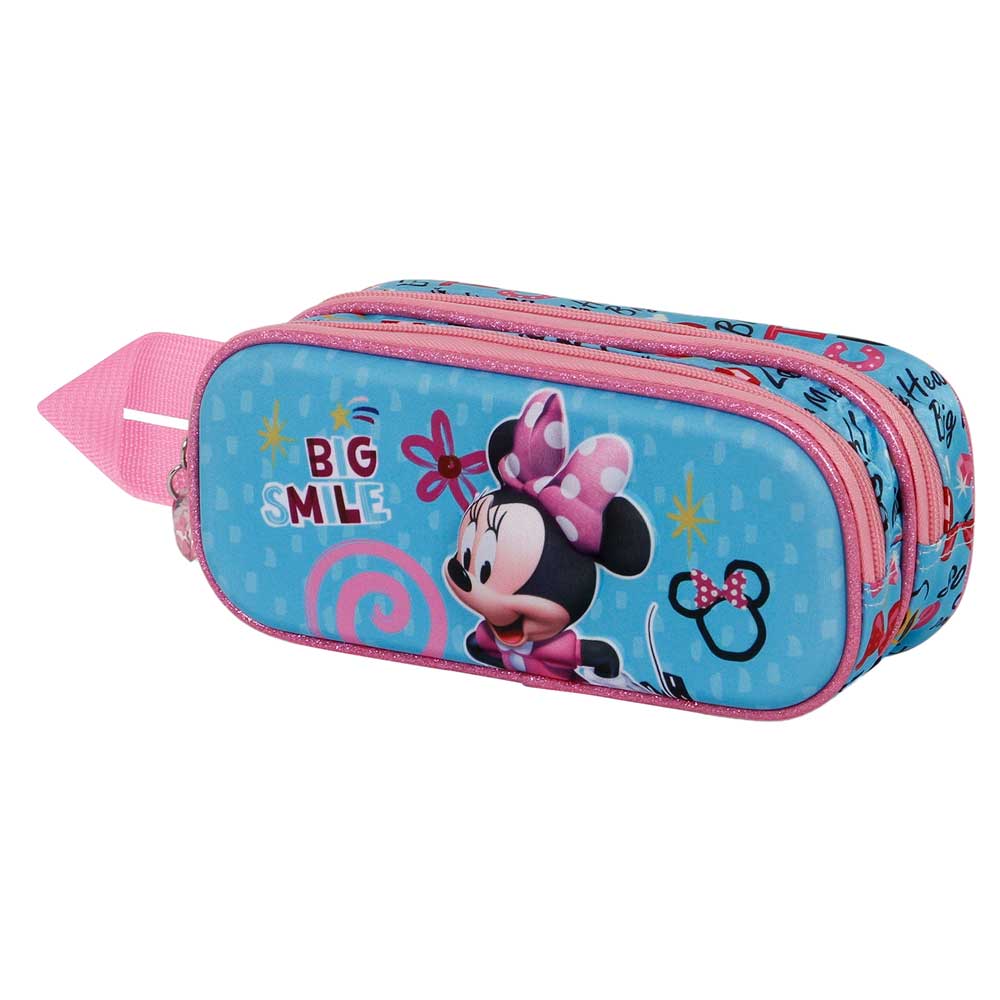 Disney Minnie Mouse Big Smile Estuche Portatodo 3D Doble