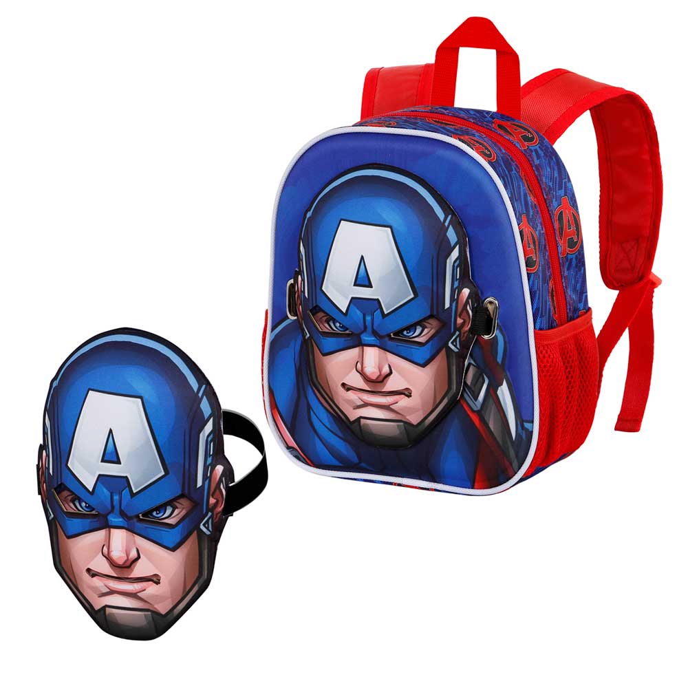 Marvel Capitán América First Mochila Mask