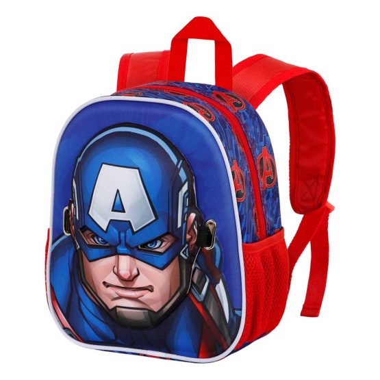 Marvel Capitán América First Mochila Mask, Azul 05637 - Imagen 5