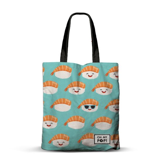 Oh My Pop Nigiri Bolsa de la Compra Shopping FAN, Turquesa 05860