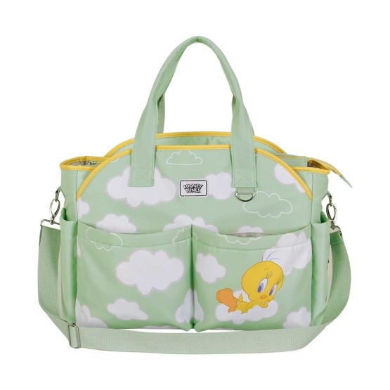 Looney Tunes Tweety (Piolín) Clouds Bolso para Carro de Bebé Mommy, Verde 05932 - Imagen 2