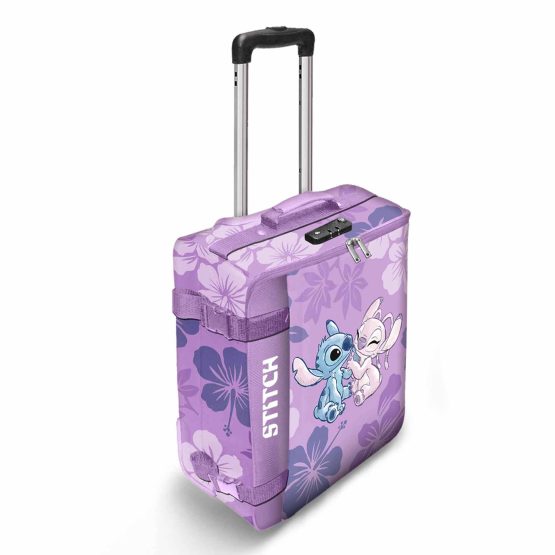 Disney Lilo y Stitch Stitch & Angel Maleta de Cabina Plegable, Rosa 06232