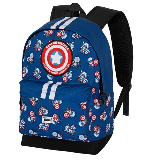 Marvel Capitán América Brave Mochila HS PLUS, Azul 06312