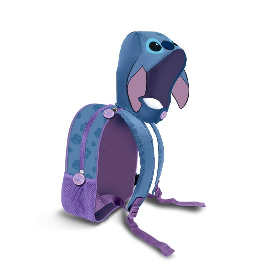 Disney Lilo y Stitch Lemur Mochila con Capucha Hood, Azul 06318