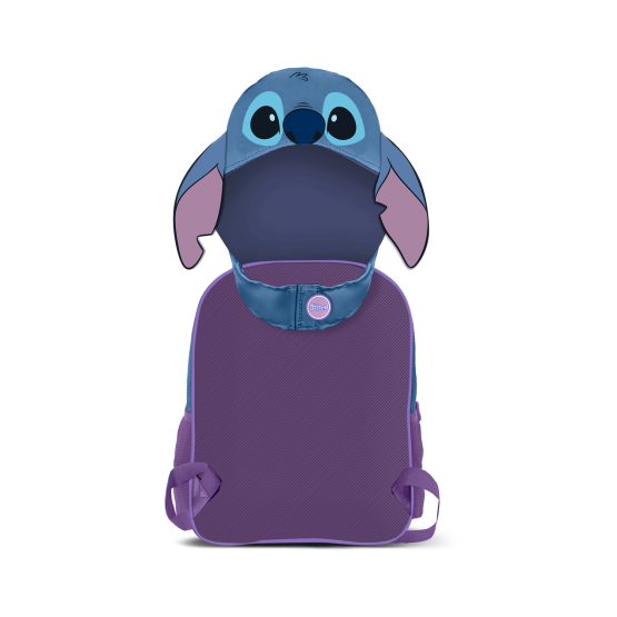 Disney Lilo y Stitch Lemur Mochila con Capucha Hood, Azul 06318 - Imagen 3