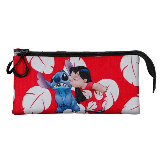 Disney Lilo y Stitch Kiss Estuche Portatodo Triple, Rojo 06359 - Imagen 2