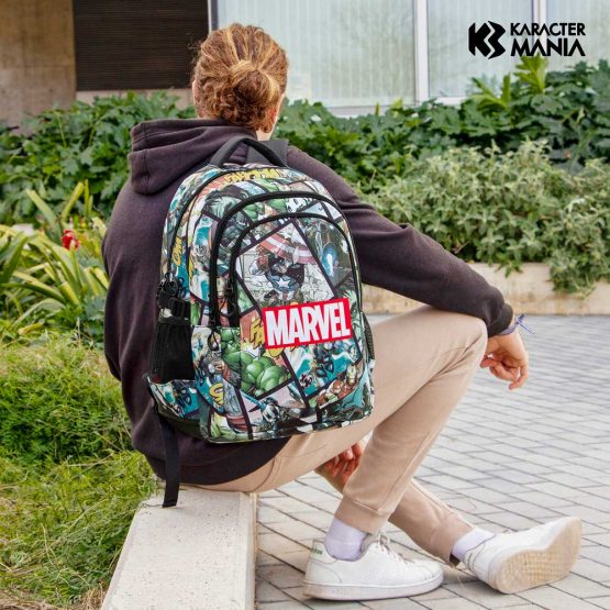 Marvel Los Vengadores React Mochila Running PLUS, Multicolor 06567 - Imagen 5