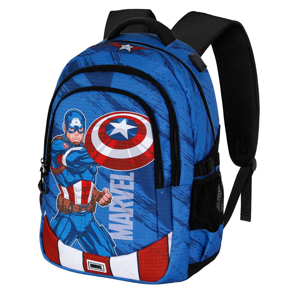 Marvel Capitán América Gears Mochila Running PLUS