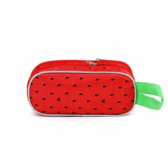 Disney Minnie Mouse Watermelon Estuche Portatodo 3D Doble, Rojo 00439 - Imagen 3