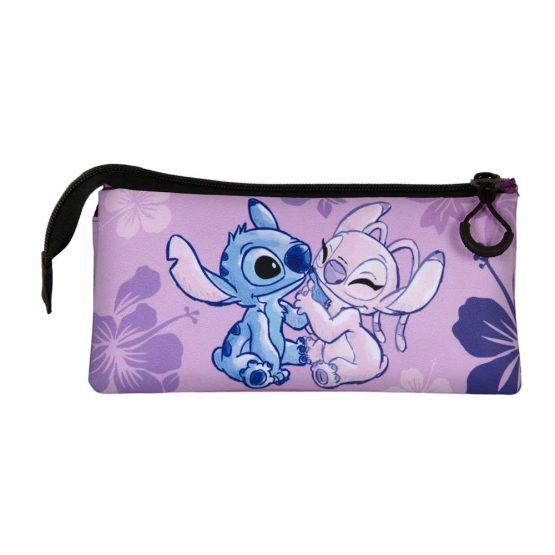 Disney Lilo y Stitch Stitch & Angel Portatodo Triple FAN 2.0, Lila 06187 - Imagen 3