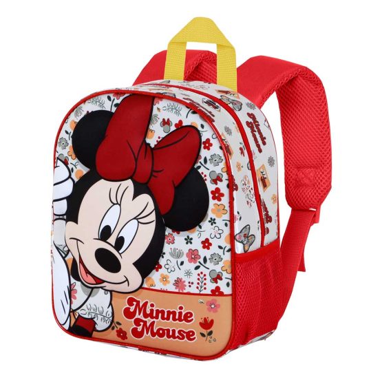 Disney Minnie Mouse Flowered Mochila 3D Elite, Rojo 08162