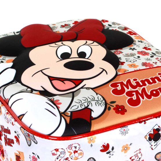 Disney Minnie Mouse Flowered Mochila 3D Elite, Rojo 08162 - Imagen 4