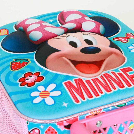 Disney Minnie Mouse Happiness Mochila 3D con Ruedas Pequeña, Azul 08167 - Imagen 5