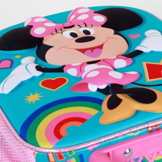 Disney Minnie Mouse Greet Mochila 3D con Ruedas Pequeña, Turquesa 08171 - Imagen 5