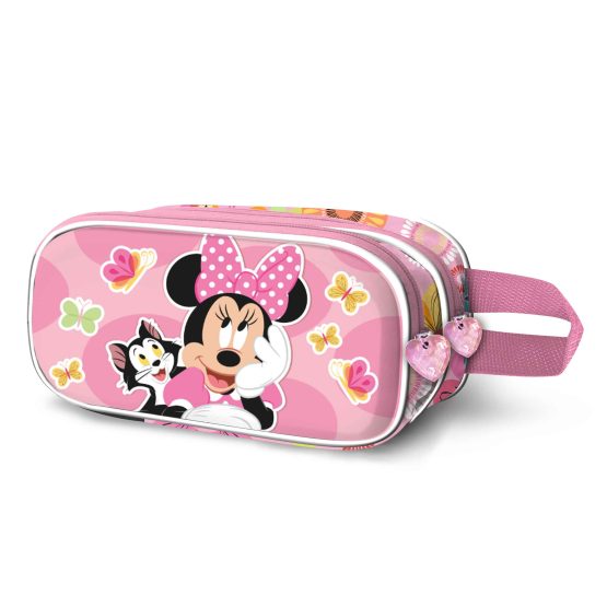 Disney Minnie Mouse Kitten Estuche Portatodo 3D Doble, Rosa 08178